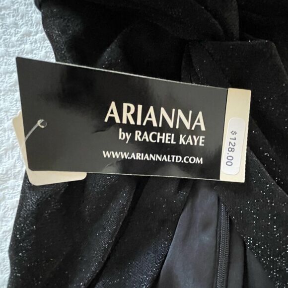 NWT Arianna by Rachel Kay long black dress size 12 - Picture 14 of 14